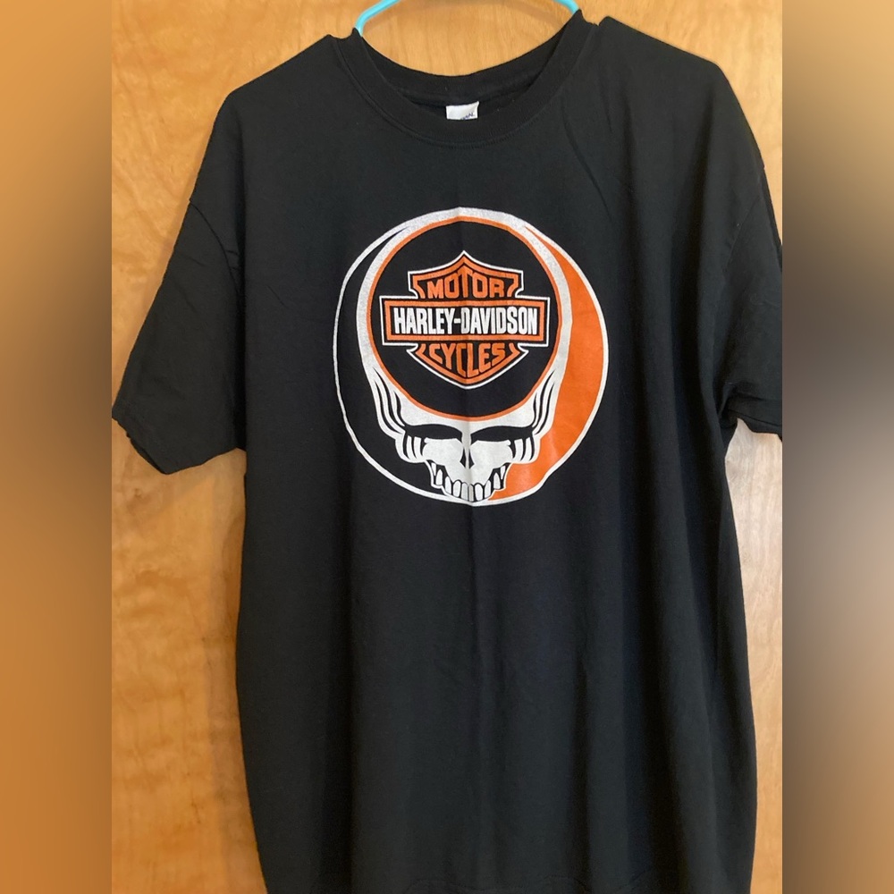Harley-Davidson Motorcycles Men’s Black Short Sleeve T-shirt ‘Enjoying the Ride’